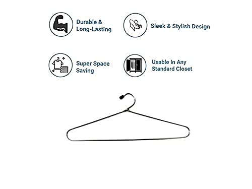 AMENSHREE Strong Durable Steel Cloth Hanger Pack of 36 Pieces (Blue, 36)